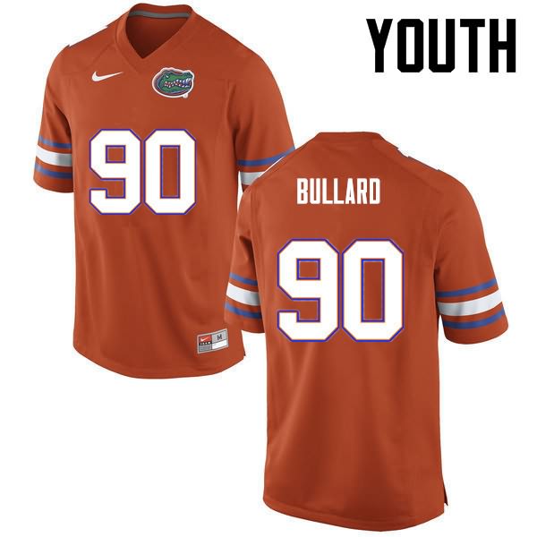 Youth NCAA Florida Gators Jonathan Bullard #90 Stitched Authentic Nike Orange College Football Jersey JCY3165XQ